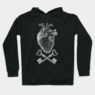 Keyhole Pirate Heart by Tobe Fonseca Hoodie